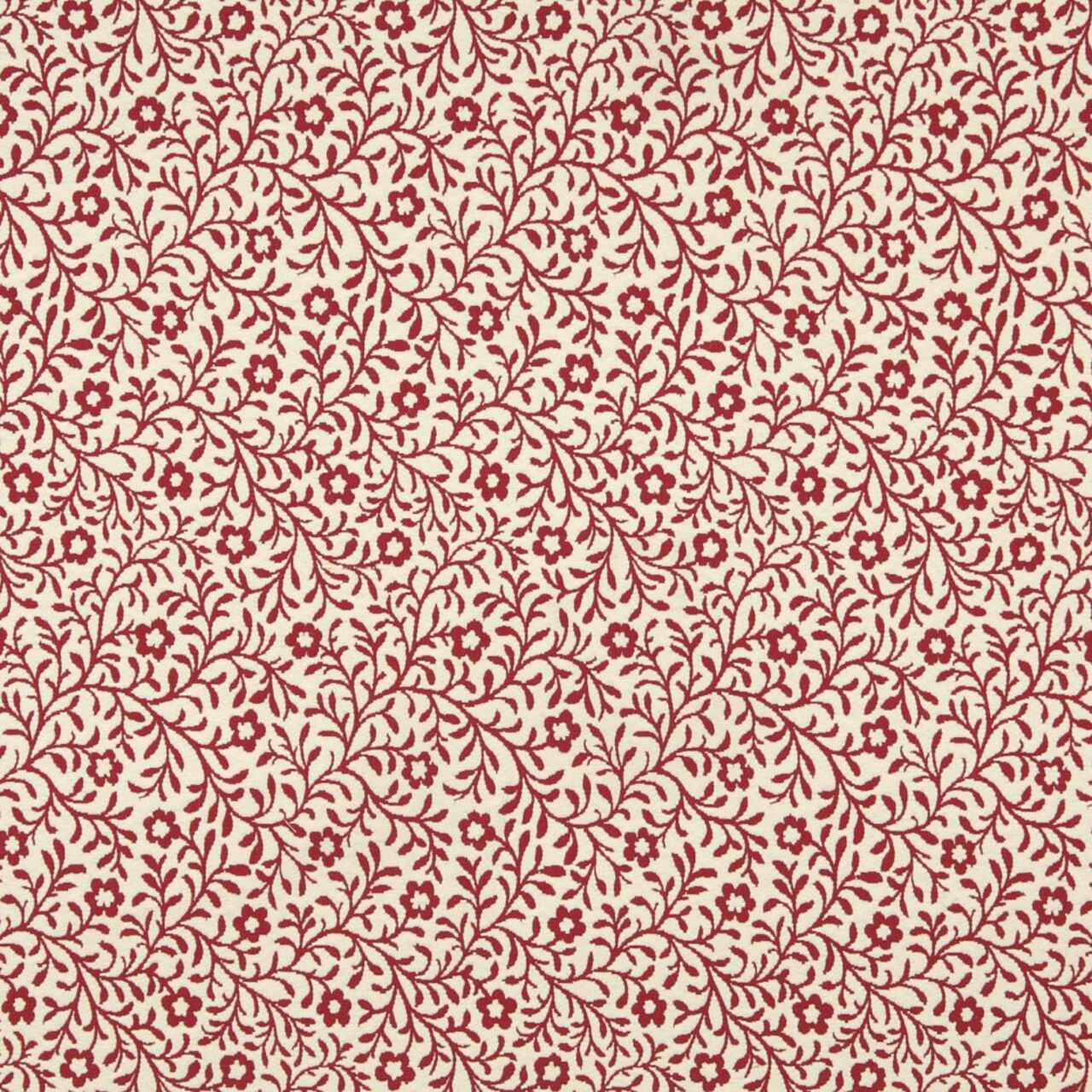 Garnet Trellis - Red & Burgundy Floral,Leaves Upholstery Fabric 54 Inches"